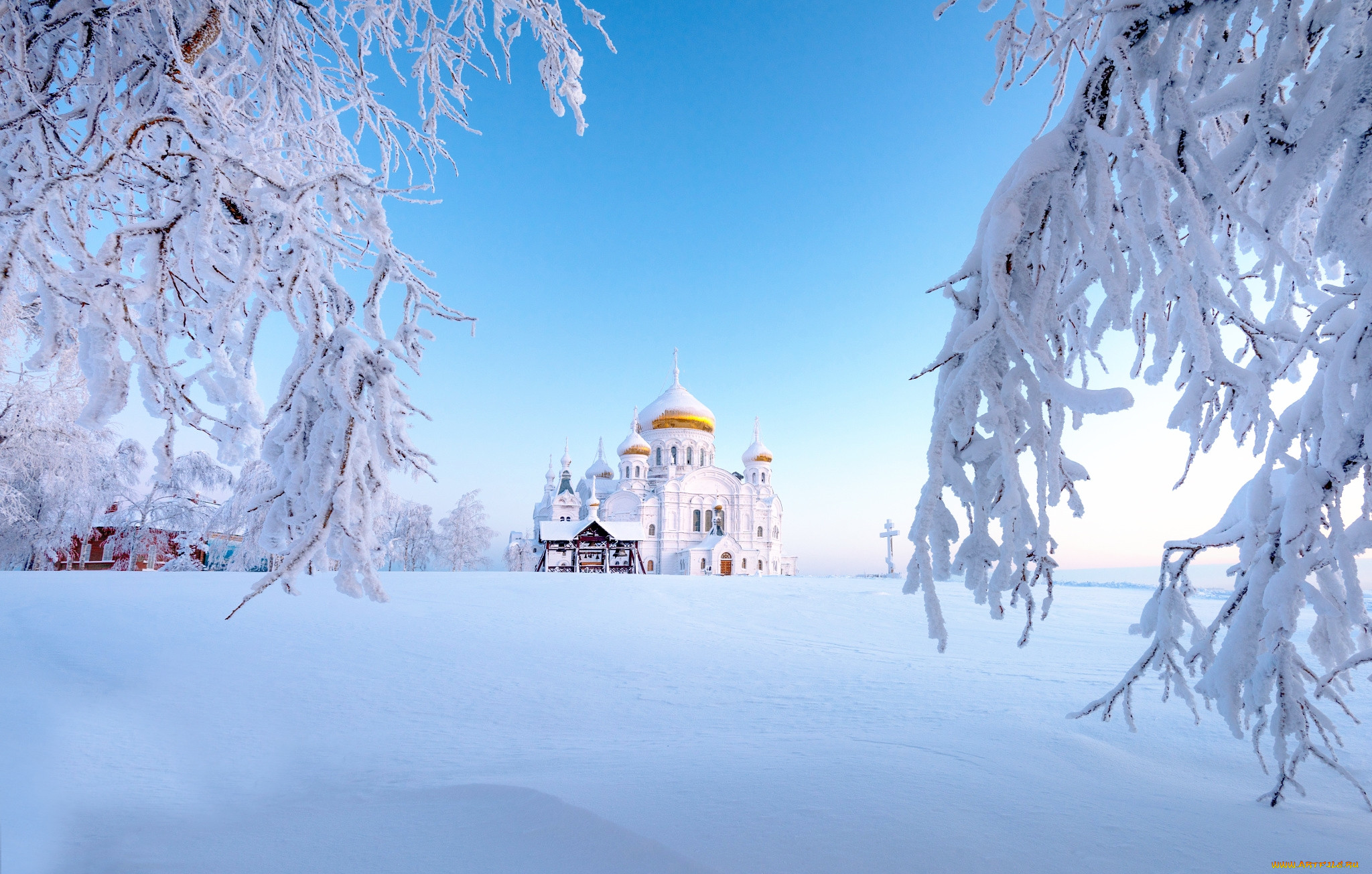 Рублево зима Церковь